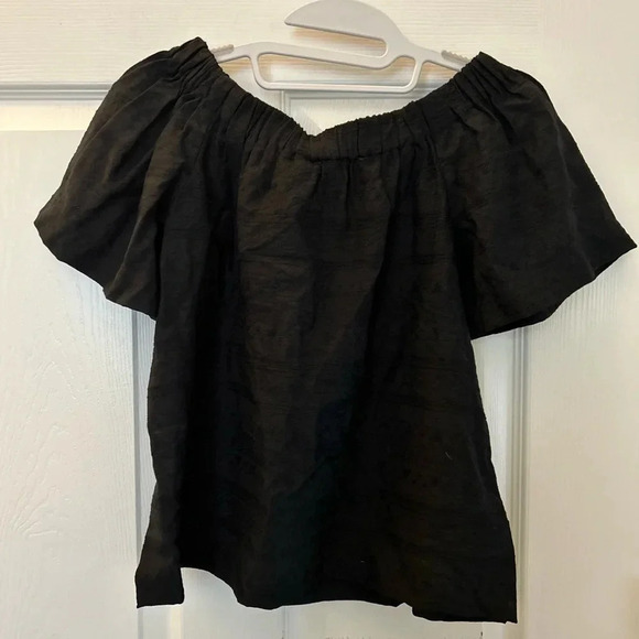A.L.C black off shoulder top size 2 - Picture 3 of 6